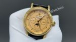 Patek Philippe Grand Complications CH 29-535  Automatic Movement Black  Leather Strap Gold 42mm Watch